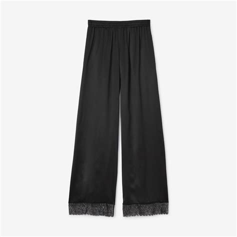 burberry silk shorts women's|burberry wide leg pants.